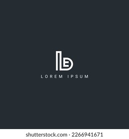 Resumen de la letra BE de la EB simple estilo plantilla de vector de diseño de logotipo.