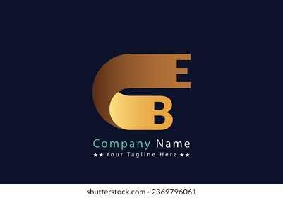 Abstract be letter logo design template. Vector Logo Illustration.