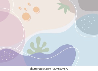 abstract beach hand drawn minimal background
