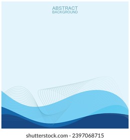 Resumen de diseño de fondo de olas de playa con combinación de vector azul, diseño conceptual para la cubierta de libros, fondo de pared, piscina, marina, lago