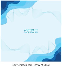 Abstract beach wave background design with blue vector combination, concept design for book cover, wallpaper, swimming pool, marine, lake