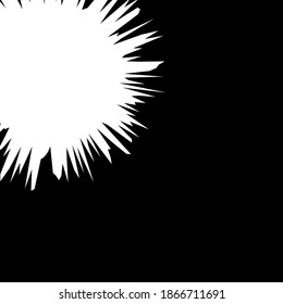 efecto de haz abstracto en color blanco brillante sobre fondo negro