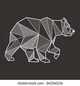 Abstract Bear Geometric 