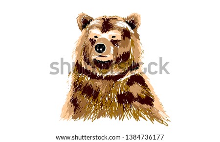 Abstract bear logo vector illustration