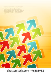 Abstract beautiful arrow background. Vector illustration
