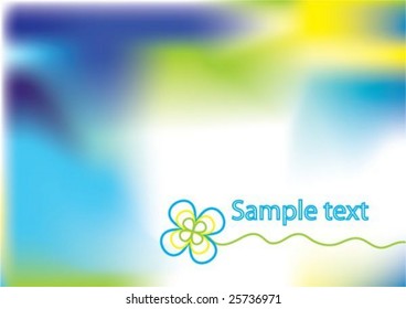Abstract beautiful background with cute flower