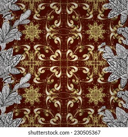 Abstract beautiful background, royal, damask ornament, vintage, rich seamless pattern, luxury, artistic vector wallpaper, floral, oldest style fashioned arabesque fabric for decoration and design