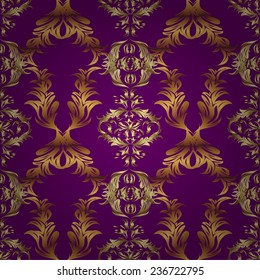 Abstract beautiful background, royal, damask ornament, vintage, rich seamless pattern, luxury, artistic vector wallpaper, floral, oldest style fashioned arabesque fabric for decoration and design