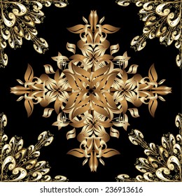 Abstract beautiful background, royal, damask ornament, vintage, rich seamless pattern, luxury, artistic vector wallpaper, floral, oldest style fashioned arabesque fabric for decoration and design