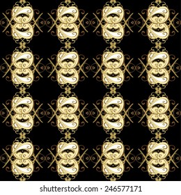 Abstract beautiful background, royal, damask ornament, vintage, rich seamless pattern, luxury, artistic vector wallpaper, floral, oldest style fashioned arabesque fabric for decoration and design 
