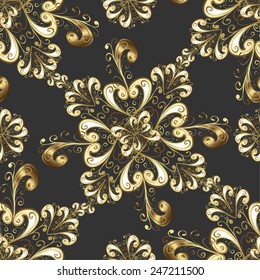 Abstract beautiful background, royal, damask ornament, vintage, rich seamless pattern, luxury, artistic vector wallpaper, floral, oldest style fashioned arabesque fabric for decoration and design