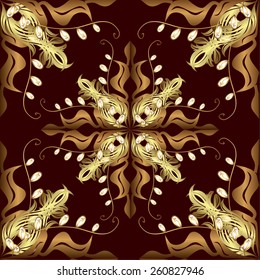Abstract beautiful background, royal, damask ornament, vintage, rich seamless pattern, luxury, artistic vector wallpaper, floral, oldest style fashioned arabesque fabric for decoration and design