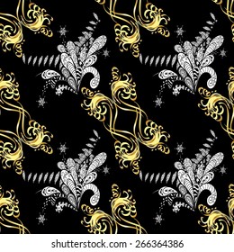 Abstract beautiful background, royal, damask ornament, vintage, rich seamless pattern, luxury, artistic vector wallpaper, floral, oldest style fashioned arabesque fabric for decoration and design