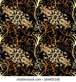 Abstract beautiful background, royal, damask ornament, vintage, rich seamless pattern, luxury, artistic vector wallpaper, floral, oldest style fashioned arabesque fabric for decoration and design