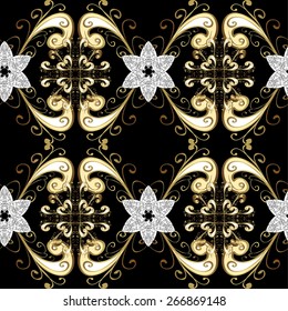 Abstract beautiful background, royal, damask ornament, vintage, rich seamless pattern, luxury, artistic vector wallpaper, floral, oldest style fashioned arabesque fabric for decoration and design