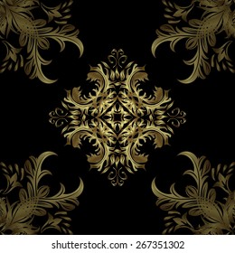 Abstract beautiful background, royal, damask ornament, vintage, rich seamless pattern, luxury, artistic vector wallpaper, floral, oldest style fashioned arabesque fabric for decoration and design