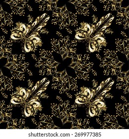 Abstract beautiful background, royal, damask ornament, vintage, rich seamless pattern, luxury, artistic vector wallpaper, floral, oldest style fashioned arabesque fabric for decoration and design