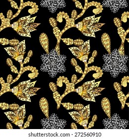 Abstract beautiful background, royal, damask ornament, vintage, rich seamless pattern, luxury, artistic vector wallpaper, floral, oldest style fashioned arabesque fabric for decoration and design 