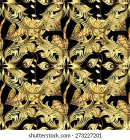 Abstract beautiful background, royal, damask ornament, vintage, rich seamless pattern, luxury, artistic vector wallpaper, floral, oldest style fashioned arabesque fabric for decoration and design