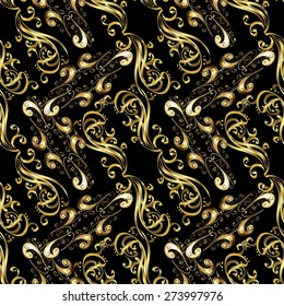 Abstract beautiful background, royal, damask ornament, vintage, rich seamless pattern, luxury, artistic vector wallpaper, floral, oldest style fashioned arabesque fabric for decoration and design