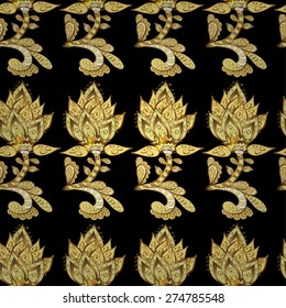 Abstract beautiful background, royal, damask ornament, vintage, rich seamless pattern, luxury, artistic vector wallpaper, floral, oldest style fashioned arabesque fabric for decoration and design