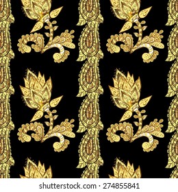 Abstract beautiful background, royal, damask ornament, vintage, rich seamless pattern, luxury, artistic vector wallpaper, floral, oldest style fashioned arabesque fabric for decoration and design