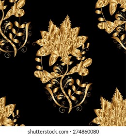 Abstract beautiful background, royal, damask ornament, vintage, rich seamless pattern, luxury, artistic vector wallpaper, floral, oldest style fashioned arabesque fabric for decoration and design