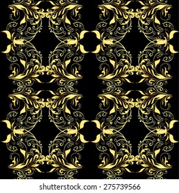 Abstract beautiful background, royal, damask ornament, vintage, rich seamless pattern, luxury, artistic vector wallpaper, floral, oldest style fashioned arabesque fabric for decoration and design