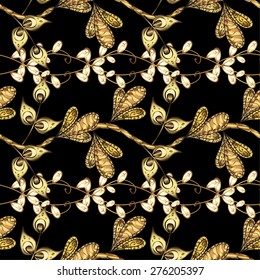 Abstract beautiful background, royal, damask ornament, vintage, rich seamless pattern, luxury, artistic vector wallpaper, floral, oldest style fashioned arabesque fabric for decoration and design