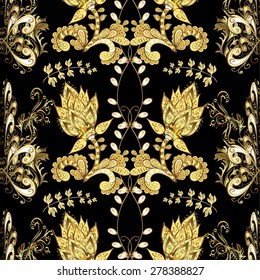 Abstract beautiful background, royal, damask ornament, vintage, rich seamless pattern, luxury, artistic vector wallpaper, floral, oldest style fashioned arabesque fabric for decoration and design