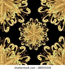 Abstract beautiful background, royal, damask ornament, vintage, rich seamless pattern, luxury, artistic vector wallpaper, floral, oldest style fashioned arabesque fabric for decoration and design