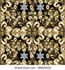 Abstract beautiful background, royal, damask ornament, vintage, rich seamless pattern, luxury, artistic vector wallpaper, floral, oldest style fashioned arabesque fabric for decoration and design 