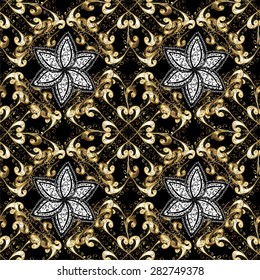 Abstract beautiful background, royal, damask ornament, vintage, rich seamless pattern, luxury, artistic vector wallpaper, floral, oldest style fashioned arabesque fabric for decoration and design