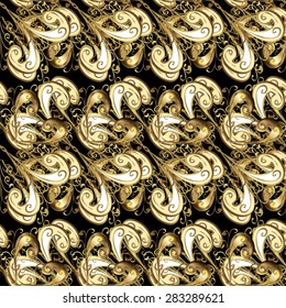 Abstract beautiful background, royal, damask ornament, vintage, rich seamless pattern, luxury, artistic vector wallpaper, floral, oldest style fashioned arabesque fabric for decoration and design