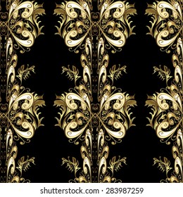 Abstract beautiful background, royal, damask ornament, vintage, rich seamless pattern, luxury, artistic vector wallpaper, floral, oldest style fashioned arabesque fabric for decoration and design