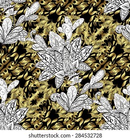 Abstract beautiful background, royal, damask ornament, vintage, rich seamless pattern, luxury, artistic vector wallpaper, floral, oldest style fashioned arabesque fabric for decoration and design