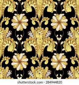 Abstract beautiful background, royal, damask ornament, vintage, rich seamless pattern, luxury, artistic vector wallpaper, floral, oldest style fashioned arabesque fabric for decoration and design