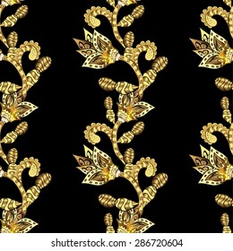 Abstract beautiful background, royal, damask ornament, vintage, rich seamless pattern, luxury, artistic vector wallpaper, floral, oldest style fashioned arabesque fabric for decoration and design