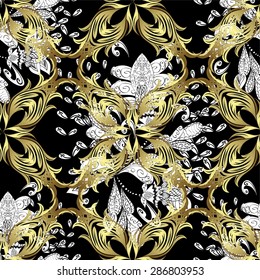 Abstract beautiful background, royal, damask ornament, vintage, rich seamless pattern, luxury, artistic vector wallpaper, floral, oldest style fashioned arabesque fabric for decoration and design 