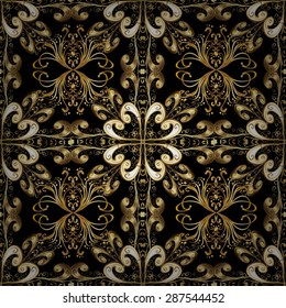 Abstract beautiful background, royal, damask ornament, vintage, rich seamless pattern, luxury, artistic vector wallpaper, floral, oldest style fashioned arabesque fabric for decoration and design