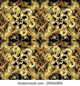 Abstract beautiful background, royal, damask ornament, vintage, rich seamless pattern, luxury, artistic vector wallpaper, floral, oldest style fashioned arabesque fabric for decoration and design