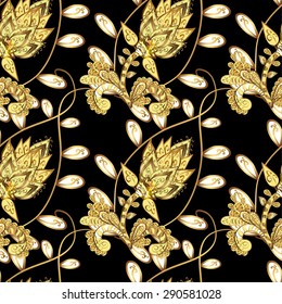 Abstract beautiful background, royal, damask ornament, vintage, rich seamless pattern, luxury, artistic vector wallpaper, floral, oldest style fashioned arabesque fabric for decoration and design
