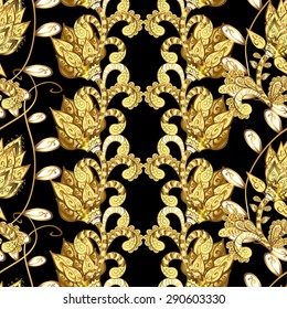 Abstract beautiful background, royal, damask ornament, vintage, rich seamless pattern, luxury, artistic vector wallpaper, floral, oldest style fashioned arabesque fabric for decoration and design 