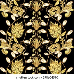 Abstract beautiful background, royal, damask ornament, vintage, rich seamless pattern, luxury, artistic vector wallpaper, floral, oldest style fashioned arabesque fabric for decoration and design