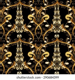 Abstract beautiful background, royal, damask ornament, vintage, rich seamless pattern, luxury, artistic vector wallpaper, floral, oldest style fashioned arabesque fabric for decoration and design