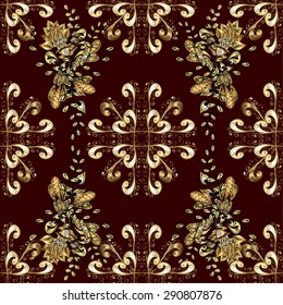 Abstract beautiful background, royal, damask ornament, vintage, rich seamless pattern, luxury, artistic vector wallpaper, floral, oldest style fashioned arabesque fabric for decoration and design