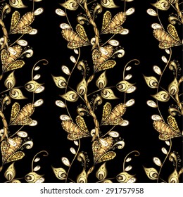 Abstract beautiful background, royal, damask ornament, vintage, rich seamless pattern, luxury, artistic vector wallpaper, floral, oldest style fashioned arabesque fabric for decoration and design