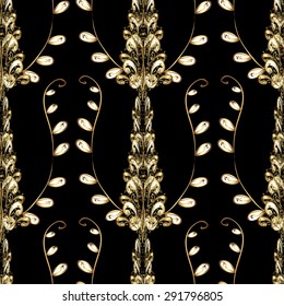 Abstract beautiful background, royal, damask ornament, vintage, rich seamless pattern, luxury, artistic vector wallpaper, floral, oldest style fashioned arabesque fabric for decoration and design