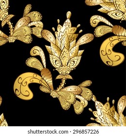 Abstract beautiful background, royal, damask ornament, vintage, rich seamless pattern, luxury, artistic vector wallpaper, floral, oldest style fashioned arabesque fabric for decoration and design 