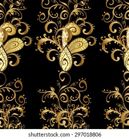 Abstract beautiful background, royal, damask ornament, vintage, rich seamless pattern, luxury, artistic vector wallpaper, floral, oldest style fashioned arabesque fabric for decoration and design